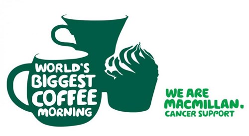 World's biggest coffee morning. We are Macmillan cancer support