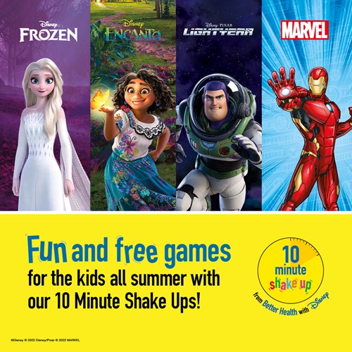 Fun and free games for the kids all summer with our 10 minute shake up games