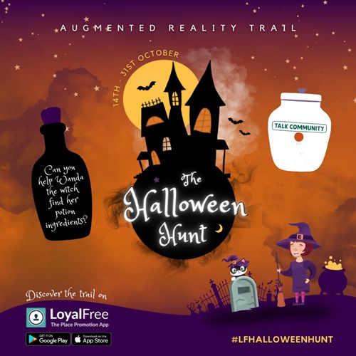 Can you help wanda the witch find her potion ingredients? The Halloween Hunt augmented reality trail