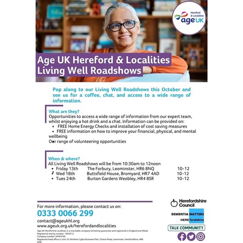 Age UK Hereford and Localities Living well roadshows