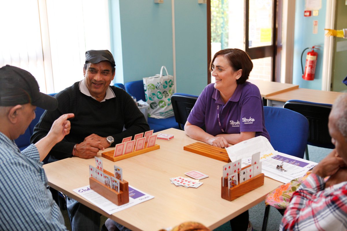 A photo of a Stroke Association support group