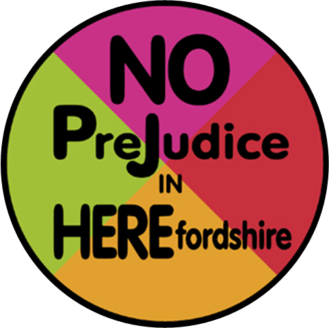 No Prejudice in HEREfordshire logo